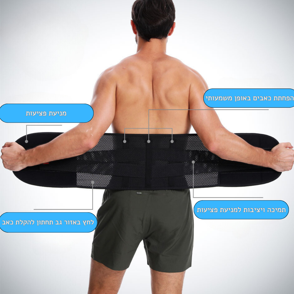 סטפלוס סקיי - חגורת גב אורטופדית למניעת פציעות
